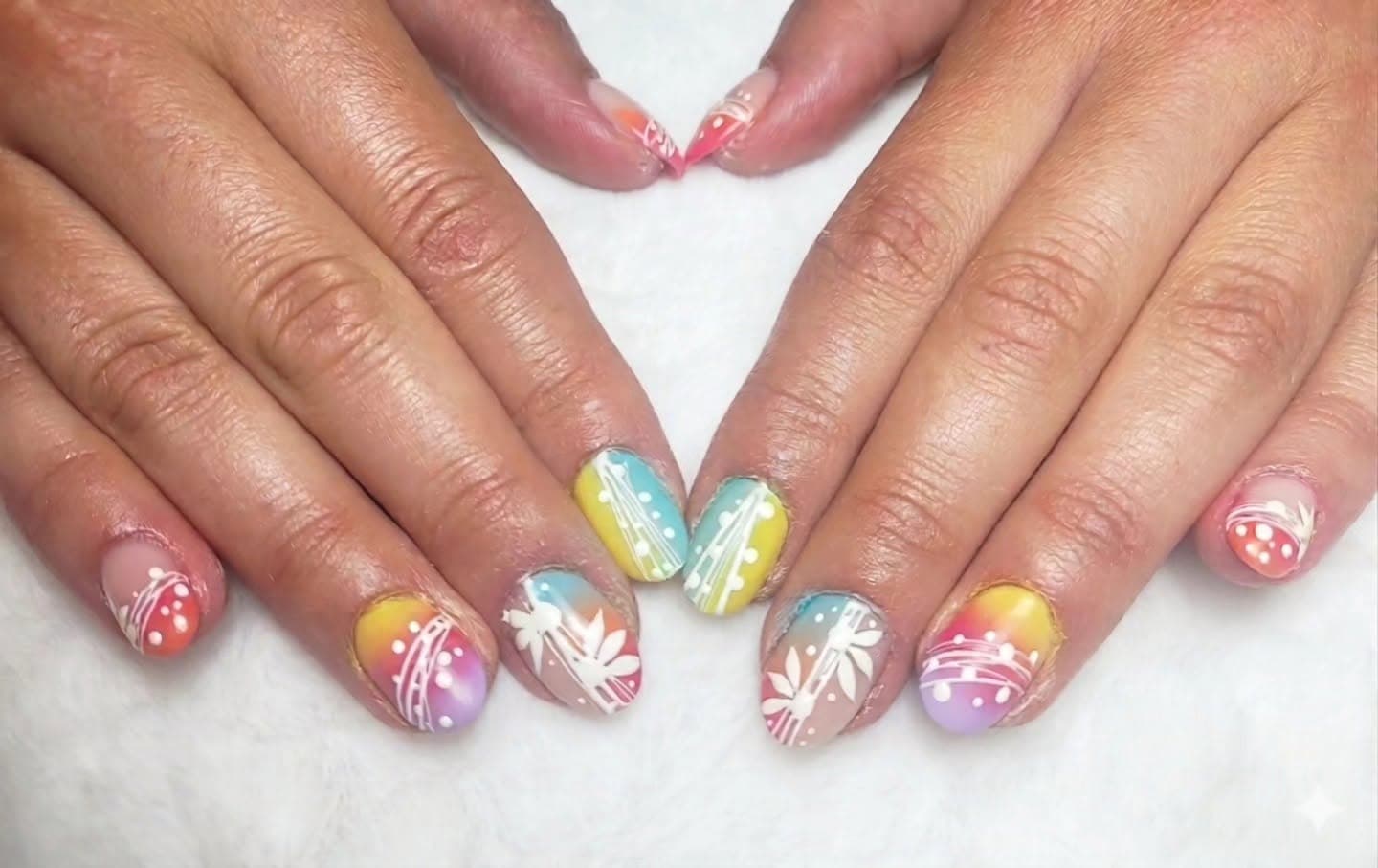 Remplissage gel - Nail art - Dégradés
