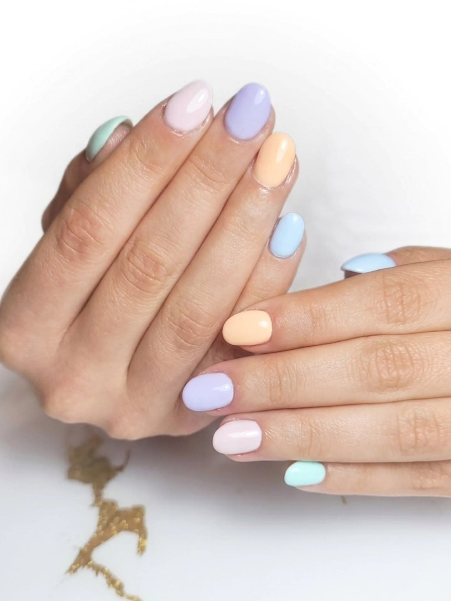 Remplissage gel - Couleurs pastel